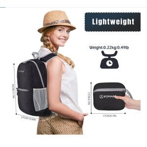 Hiking Backpack 20L, Packable, Water Resistant, Ultra Lightweight NWOT